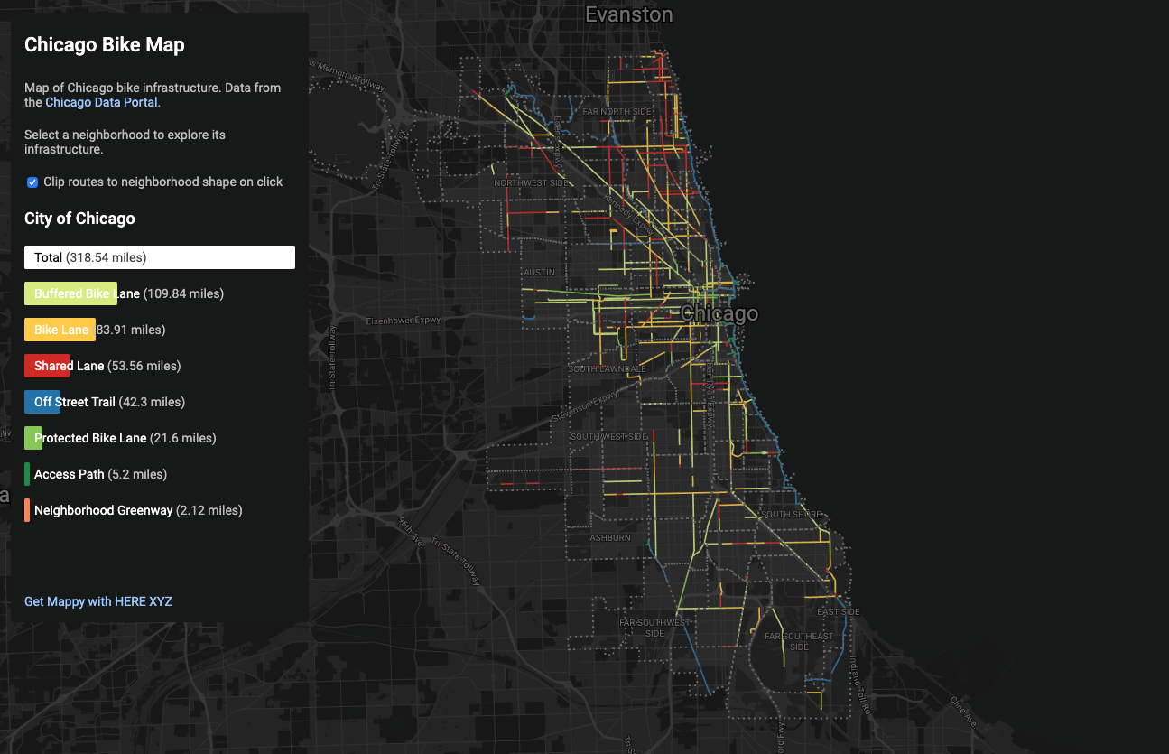 Chicago Bike Map